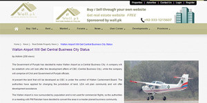 Walton Airport Will Get Central Business City Status